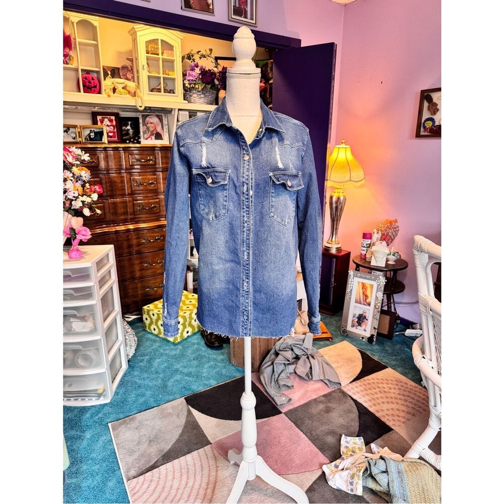 Rodeo Cowboy Denim Shirt - Picture 2 of 12